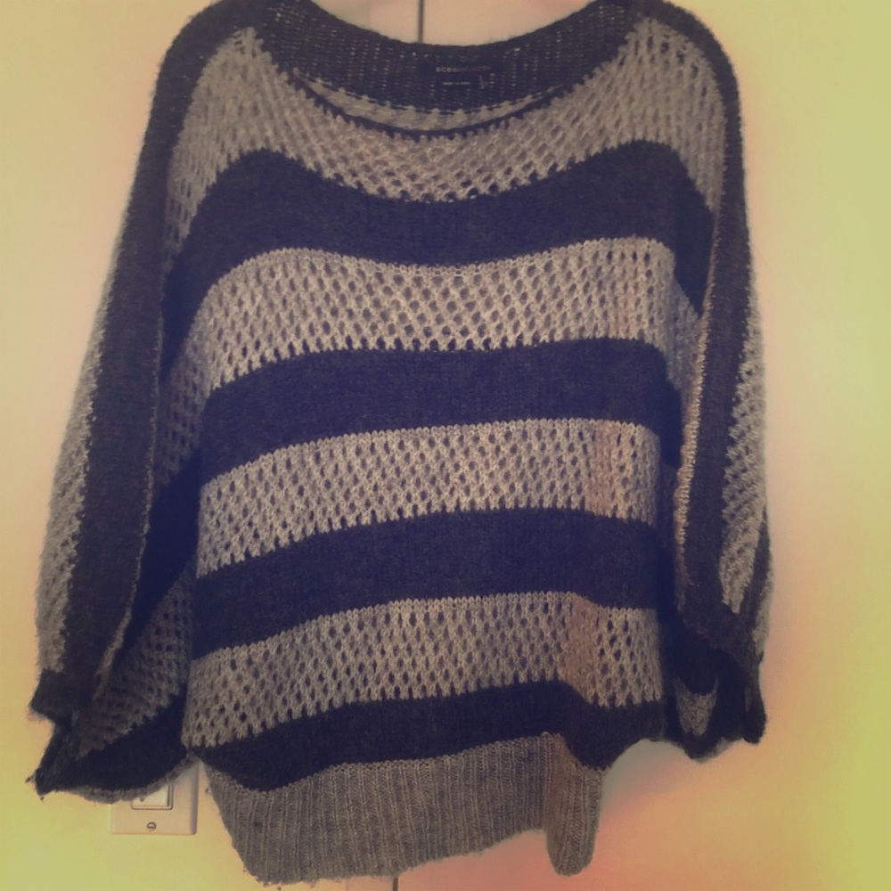 BCBG Bubble Arm Wool Sweater - Size S